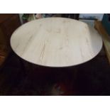 Retro round Formica top dining table