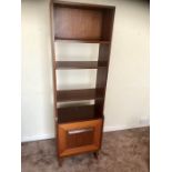 Retro Stonehill Stateroom Book / Display Case with cupboard below 21 1/2 inches wide 69 1/2 tall