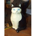 Cast Iron Cat Door Stop 10 inches tall