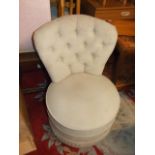 Modern Stuart Jones button back bedroom chair