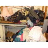 LARGE QUANTITY OF CLOTHES, SHOES, BAGS ETC SOME VINTAGE FROM A HOUSE CLEARANCE