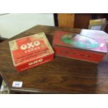 Vintage C W S East West Homes Best Tin & Vintage OXO Tin ( unusual because its made of aluminium and
