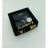 Two pairs of Playboy 50th Anniversary Earings in box