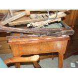 Job Lot Sewing Machine Cabinet , Vintage High Chairs ( sold as display items only )