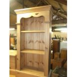 Small Modern pine bookcase 36 x 18 1/2 inches