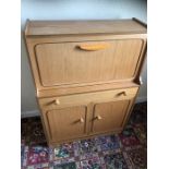 Retro Bureau with one drawer & cupboard below 31 inches wide