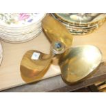 Brass Propeller stamped KX OJ 10 14 11 V75