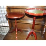 2 small pedestol side and wine tables
