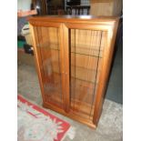 2 Door Glazed Display Cabinet 33 inches wide 50 tall 12 deep