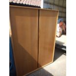 Retro Stag 2 Door Wardrobe with 4 screw on legs 4 ft wide 66 inches tall excluding legs