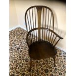 Ercol Windsor chairmakers chair model 911 ( the cushions require reupholstery )
