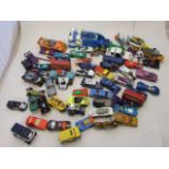 LARGE COLLECTION OF MODEL VEHICLES TO INCLUDE MATCHBOX, HOT WHEELS ETC