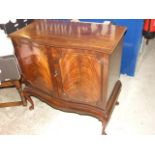 Bow Front 2 Door TV Cabinet