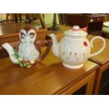 5 Teapots Cat , Owl , Happy Hens & 2 others