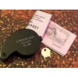 Black LED 40 X 25 mm Jewellers Loupe new in packet