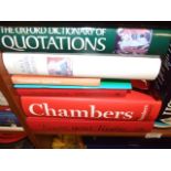 Shelf of Dictionary , Quotation Books etc etc