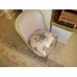 Chair , ottoman , linen bin ,2 stools , table & scales