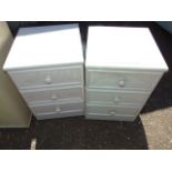 Pair of Bedside Draw units 17 inches wide 27 tall
