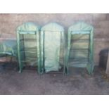 4 Patio Greenhouse Plant Stands ( 1 needs attention )
