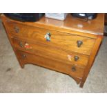 Oak 3 Drawer Chest