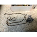 Silver Chain , Ballerina Brooch , Coins etc