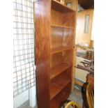 Large mahogany bookcase 79 x 32 inches