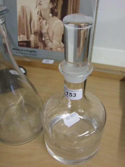 Dartington Glass Decanter 11 inches tall & one other 13 inches tall - Image 2 of 3