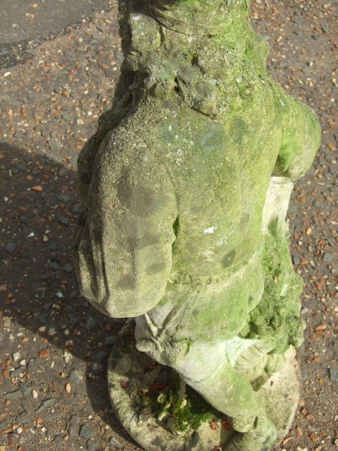 Weathered Concrete Couple 28 inches tall - Image 2 of 6