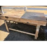 Wooden work bench 6 x 3 ft ( we can deliver locally at cost please enquire )