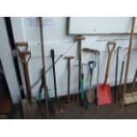 Various gardening tools