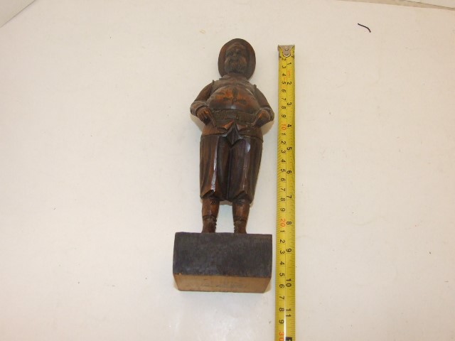 WOODEN FIGURE OF A PORTLY SPANISH MAN - Image 3 of 4