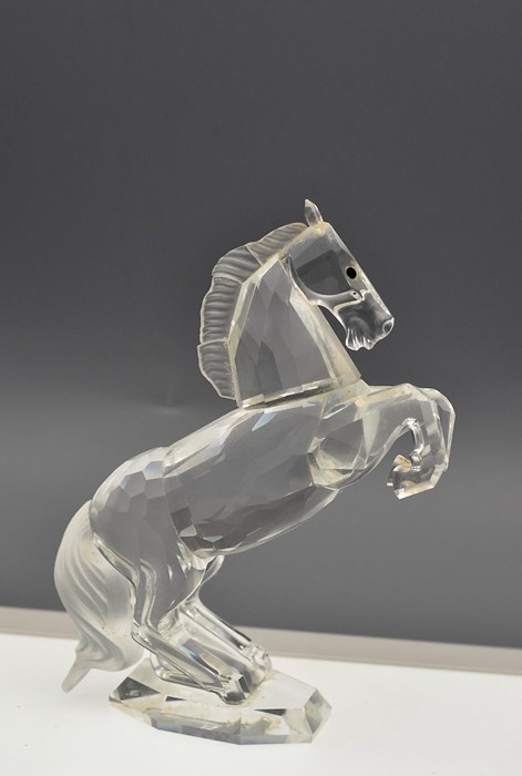 Swarovski Crystal White Stallion Horse (7612), boxed with certificate - missing an ear - Image 3 of 3