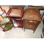 Corner watnot , telephone table & cupboard