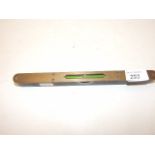 BRASS AND EBONY SPIRIT LEVEL