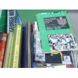 A LARGE QUANTITY OF MOSTLY 1950'5 AND 1960'S FOOTBALL MEMORABILIA TO INCLUDE ANNUALS,