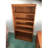 Modern Oak Effect Bookcase with adjustable shelves 60 X 32 inches