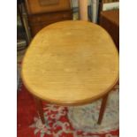 Retro Extending Dining Table 3ft wide 60 inches closed 78 fully extended