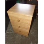 Alstons Loire 3 Draw Bedside Chest 18 inches wide 31 inches tall