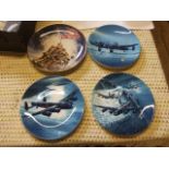 8 Military Themed Picture Plates