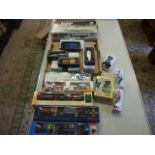 MIXED LOT OF LLEDO, DAYS GONE BY VEHICLES, AIRFIX MODEL AND THUNDERBIRD FIGURES
