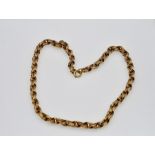 A 9ct (?) gold necklace
