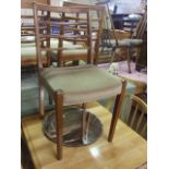 5 Retro Ladder Back Chair Frames ( legs unbolt ) 1 chair A/F