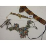 COLLECTION OF BOHO JEWELLERY TO INCLUDE ENAMEL? BROOCH