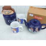 WADE TETLEY TEA POT AND COOKIE JAR ETC