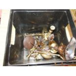 Box of Brass Items