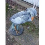 Concrete Heron 54 cm tall