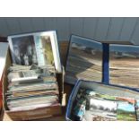 POSTCARDS, POSTCARD ALBUM AND AIRCRAFT ALBUM TO INCLUDE ROYAL FAMILY