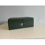 Old Green Masters money tin box ( no key )