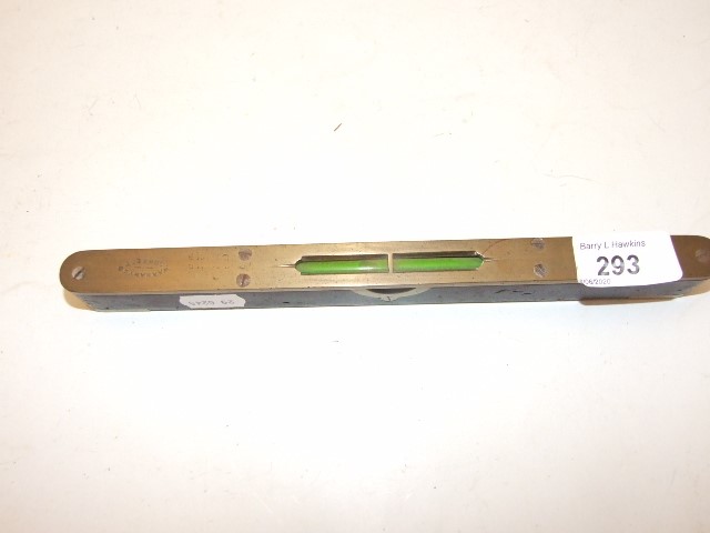 BRASS AND EBONY SPIRIT LEVEL