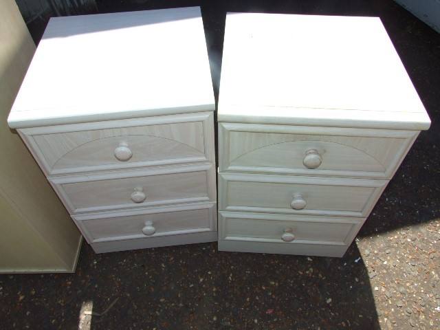 Pair of Bedside Draw units 17 inches wide 27 tall